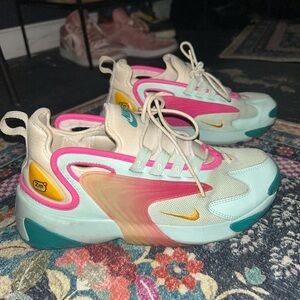 Nike Zoom 2K blue & pink sneakers